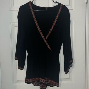 Long Sleeve Black Forever21 Romper